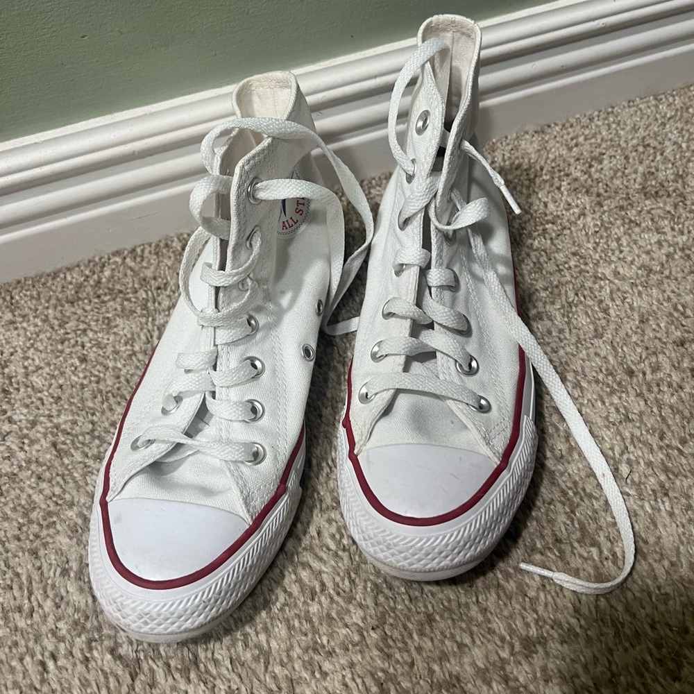 Converse White High-Tops